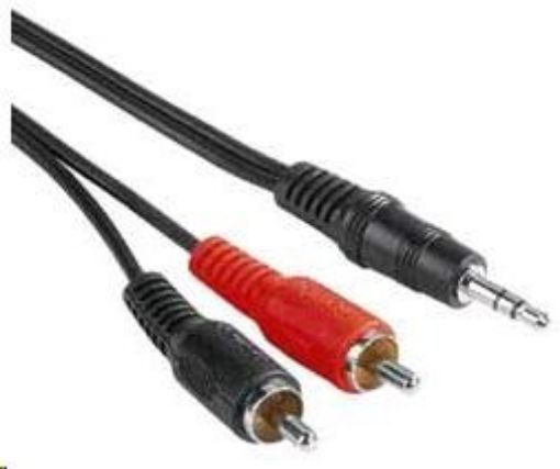 Obrázek PREMIUMCORD Kabel audio 3,5mm Jack - 2x Cinch 10m (M/M, stereo)