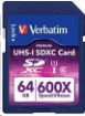 Obrázek VERBATIM SDXC karta 64GB PREMIUM, UHS-1, Class 10 (R:90/W:25 MB/s)