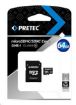 Obrázek PRETEC SecureDigital Micro SDXC 64GB (Class 10) + SD adapter