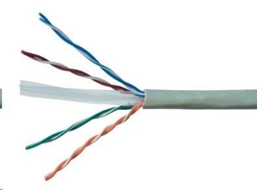 Obrázek UTP kabel PlanetElite, Cat6, drát, PVC, Dca, šedý, 305m