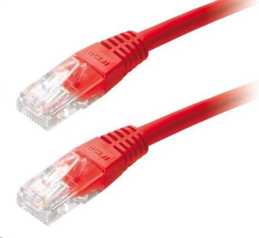 Obrázek Patch kabel Cat5E, UTP - 0,25m, červený