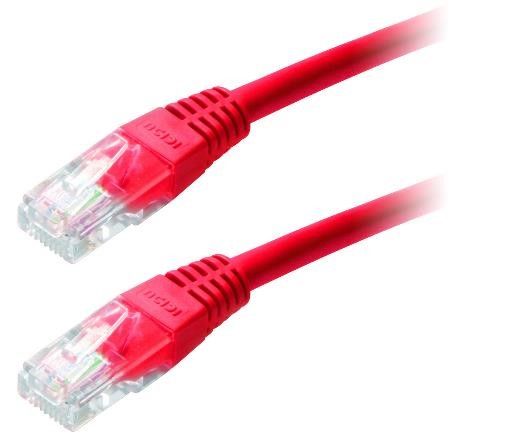 Obrázek PremiumCord Patch kabel UTP RJ45-RJ45 CAT6 1m červená
