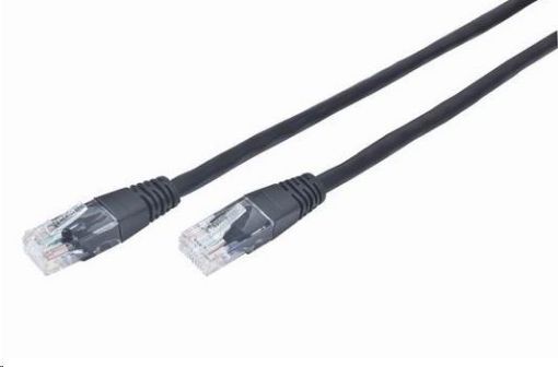 Obrázek GEMBIRD kabel patchcord Cat5e UTP 1m, černý