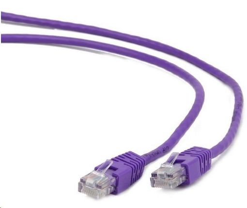 Obrázek GEMBIRD kabel patchcord Cat5e UTP 1m, fialový