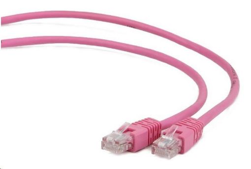 Obrázek GEMBIRD kabel patchcord Cat5e UTP 2m, růžový