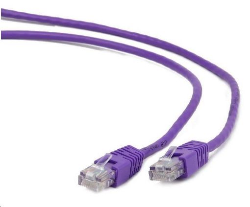 Obrázek GEMBIRD kabel patchcord Cat5e UTP 5m, fialový