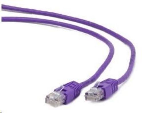 Obrázek GEMBIRD kabel patchcord CAT6 stíněný FTP 0,5m, fialový