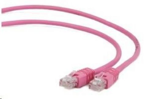 Obrázek GEMBIRD kabel patchcord CAT6 stíněný FTP 1m, růžový