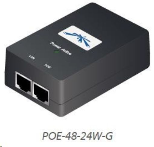 Obrázek UBNT POE-48-24W-G [Gigabit PoE adaptér, 48V/0,5A (24W), vč. napájecího kabelu]