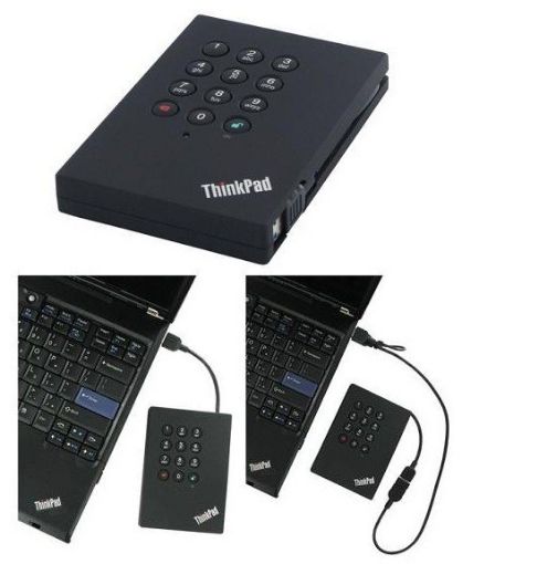 Obrázek LENOVO disk 2.5" externí ThinkPad USB 3.0 Portable Secure 500GB Hard Drive