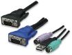 Obrázek Intellinet 16-Port Rackmount KVM Switch, USB + PS/2, včetně 16 ks 1,8m kabelů
