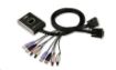 Obrázek ATEN přepínač KVM 2-port DVI KVMP USB2.0, mini, audio, 1.2m kabely