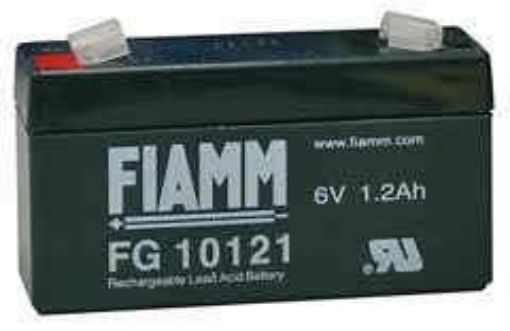 Obrázek Baterie - Fiamm FG10121 (6V/1,2Ah - Faston 187), životnost 5let