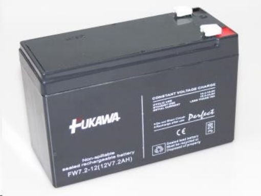 Obrázek Baterie - FUKAWA FW 7,2-12 F1U (12V/7,2 Ah - Faston 187), konektor - 4.8mm, životnost 5let