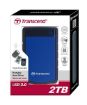 Obrázek TRANSCEND externí HDD 2,5" USB 3.0 StoreJet 25H3B, 2TB, Blue (nárazuvzdorný)