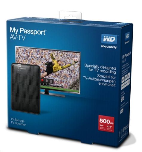 Obrázek WD My Passport AV-TV 500GB Ext. 2.5" USB3.0, Black