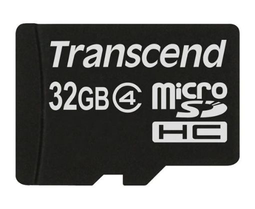 Obrázek TRANSCEND MicroSDHC karta 32GB Class 4, bez adaptéru