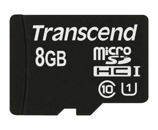 Obrázek TRANSCEND MicroSDHC karta 8GB Premium, Class 10 UHS-I 300x, bez adaptéru