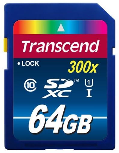 Obrázek TRANSCEND SDXC karta 64GB Premium, Class 10 UHS-I 300x