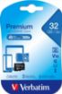 Obrázek VERBATIM MicroSDHC karta 32GB Premium, U1