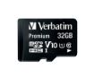 Obrázek VERBATIM MicroSDHC karta 32GB Premium, U1 + SD adaptér