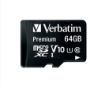Obrázek VERBATIM MicroSDXC karta 64GB Premium, U1 + adaptér