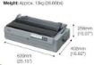 Obrázek EPSON tiskárna jehličková LQ-2190N, A3, 24 jehel, 576 zn/s, 1+5 kopii, LPT, USB, NET