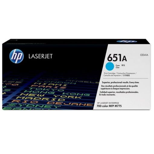 Obrázek HP 651A Cyan LJ Toner Cart, CE341A (16,000 pages)