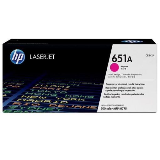 Obrázek HP 651A Magenta LJ Toner Cart, CE343A (16,000 pages)