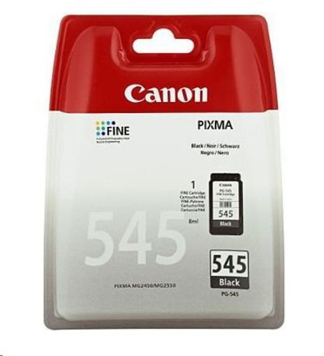 Obrázek Canon CARTRIDGE PG-545 černá pro Pixma iP, Pixma MG, Pixma MX a Pixma TS 205, 305, 3151, 3451 (180 str.)