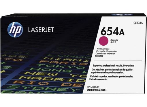 Obrázek HP 654A Magenta LJ Toner Cart, CF333A (15,000 pages)