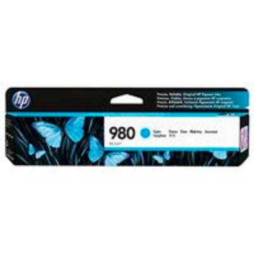 Obrázek HP 980 Cyan Ink Cart, D8J07A (6,600 pages)