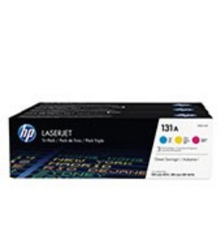 Obrázek HP 131A CMY LJ Toner, 3-pack, U0SL1AM (1,800 / 1,800 / 1,800 pages)