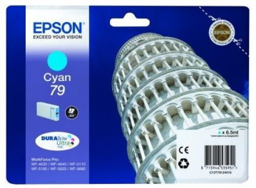 Obrázek EPSON Ink bar WF-5xxx Series Ink Cartridge "Pisa" 79 Cyan (6,5 ml)