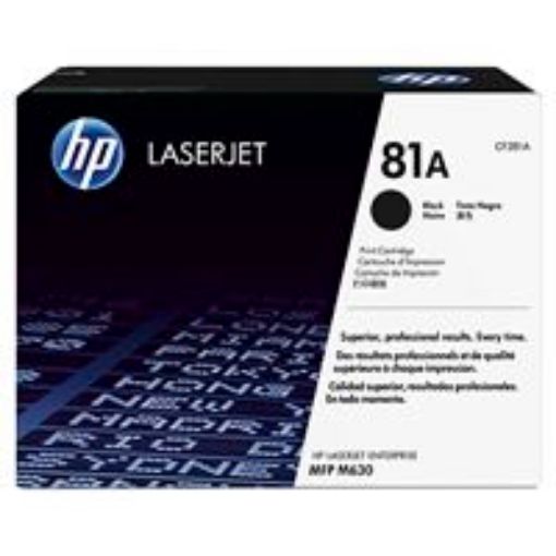 Obrázek HP 81A Black LJ Toner Cart, CF281A (10,500 pages)