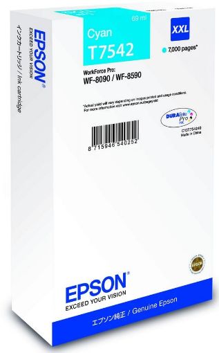 Obrázek EPSON Ink bar WF-8xxx Series Ink Cartridge XXL Cyan -  7000str. (69 ml)