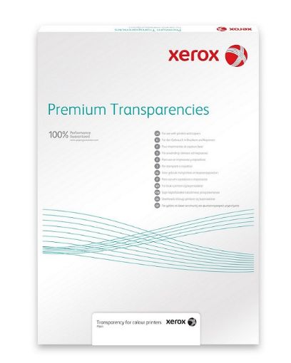 Obrázek Xerox Papír Transparentní fólie - Transparency 100m A4 Plain - Digital Color (50 listů, A4)