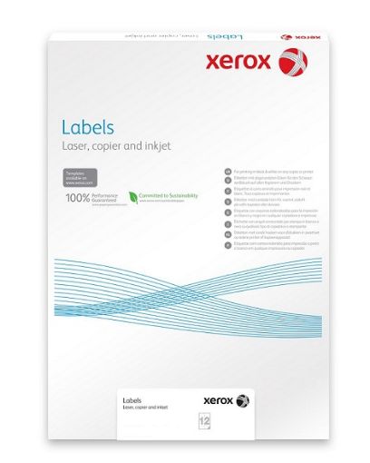 Obrázek Plastový samolepicí materiál Xerox PNT Label - Gloss White (229g/100 listů, A3)