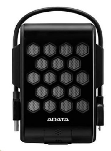 Obrázek ADATA Externí HDD 1TB 2,5" USB 3.2, DashDrive™ Durable HD720, G-sensor, černý, (gumový, vodě/nárazu odolný)