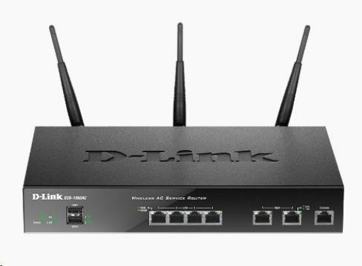 Obrázek D-Link DSR-1000AC Wireless AC Unified Service Router, 2x gigabit WAN, 4x gigabit LAN, 2x USB, VPN