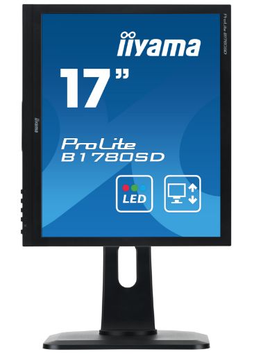 Obrázek 17" LCD iiyama Prolite B1780SD-B1 - 5ms,250cd/m2,1000:1,5:4,VGA,DVI,repro,pivot,výšk.nastav.,černý