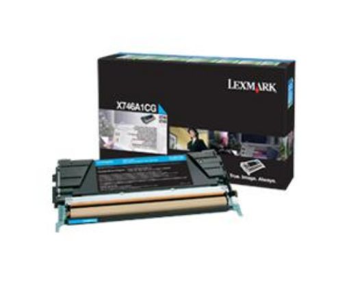 Obrázek Lexmark X746,X748 azurová toner.kazeta,X746A1CG