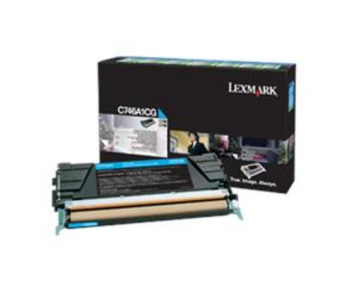 Obrázek Lexmark C746,C748 azurová toner.kazeta,C746A1CG