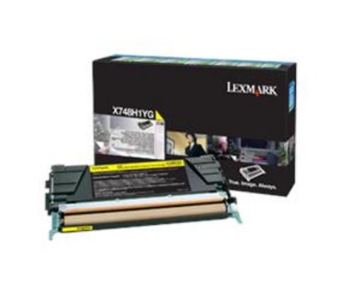 Obrázek Lexmark X748 velká žlutá toner.kazeta,X748H1YG