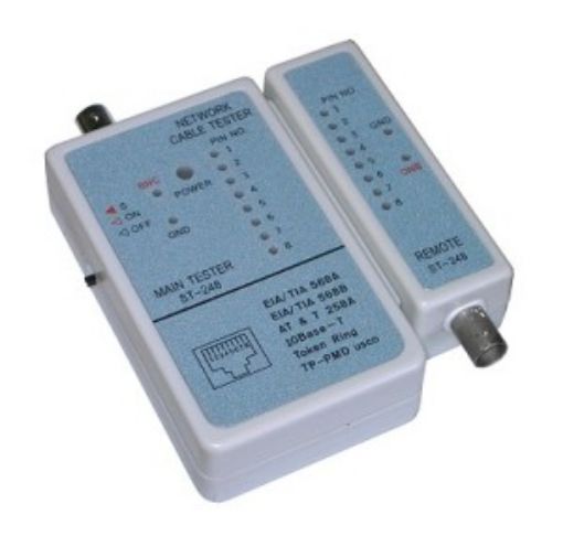 Obrázek GEMBIRD Eth kabel tester NCT-1 pro RJ45, RG58
