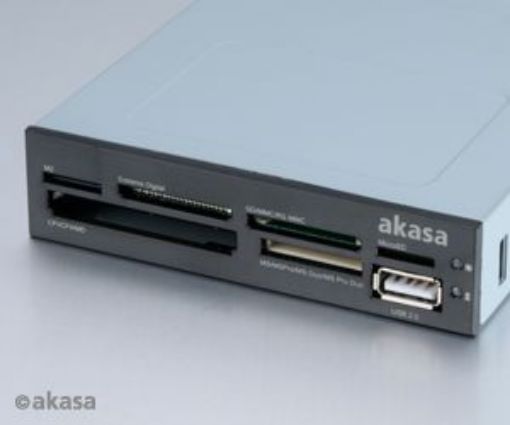 Obrázek AKASA int. USB 2.0 interní čtečka karet + USB 2.0