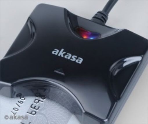 Obrázek AKASA externí čtečka Smart karet - černá