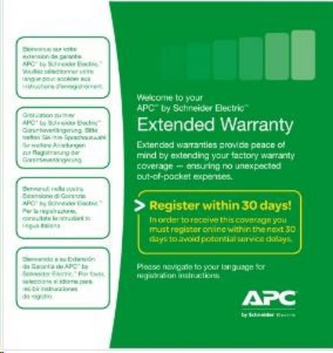 Obrázek APC Service Pack 1 Year Warranty Extension for Accessories, AC-03