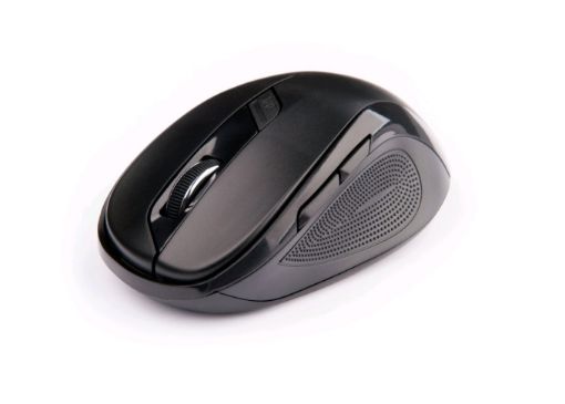 Obrázek C-TECH myš WLM-02, černá, bezdrátová, 1600DPI, 6 tlačítek, USB nano receiver