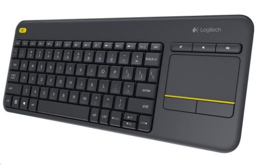 Obrázek Logitech klávesnice bezdrátová Wireless Touch Keyboard K400 Plus, CZ, Unifying, Czech, podpora Smart TV